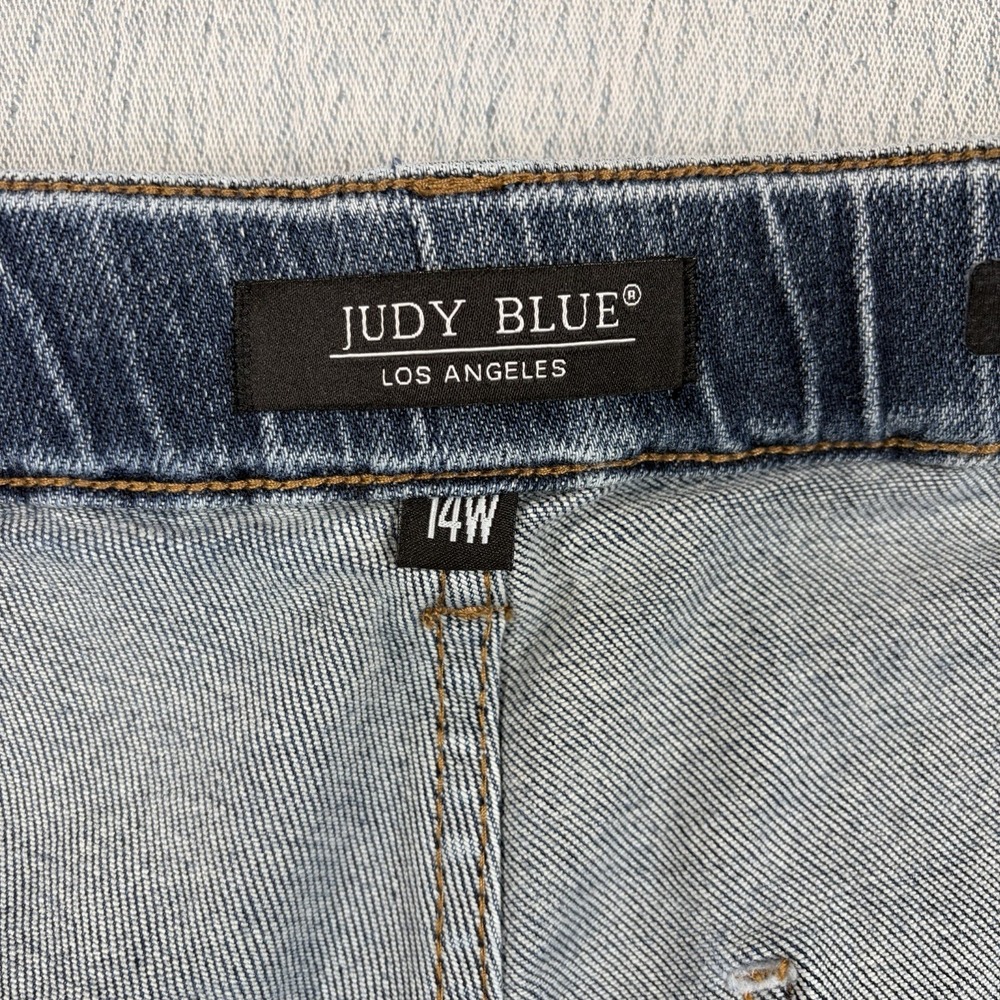 Judy Blue Women's Size 14W Relaxed Fit Stretch Jeans Blue Denim High Rise - Picture 7 of 11